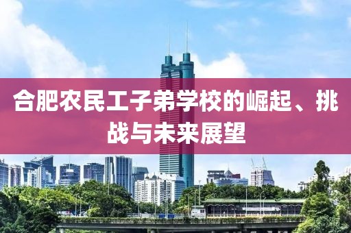 合肥农民工子弟学校的崛起、挑战与未来展望