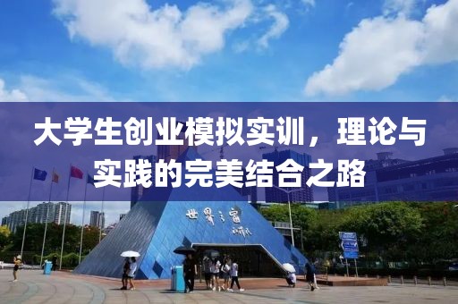 大学生创业模拟实训，理论与实践的完美结合之路