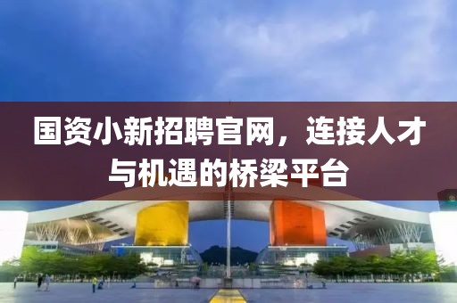 国资小新招聘官网，连接人才与机遇的桥梁平台