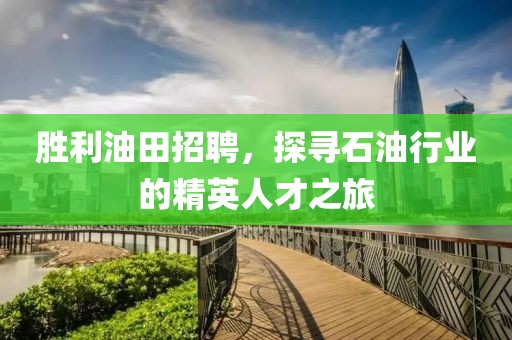 胜利油田招聘，探寻石油行业的精英人才之旅