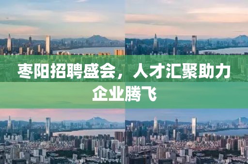 枣阳招聘盛会，人才汇聚助力企业腾飞