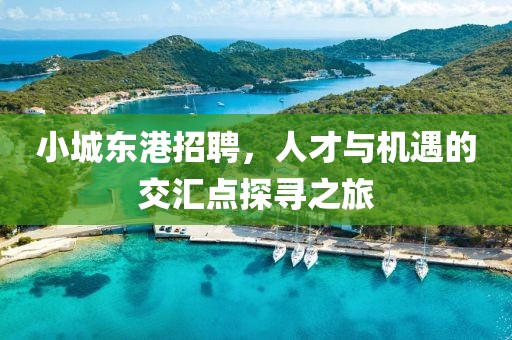 小城东港招聘，人才与机遇的交汇点探寻之旅