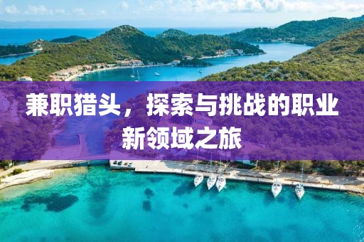 兼职猎头，探索与挑战的职业新领域之旅